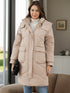 'Brynn' Hooded Long Sleeve Winter Coat - Celes Fashion